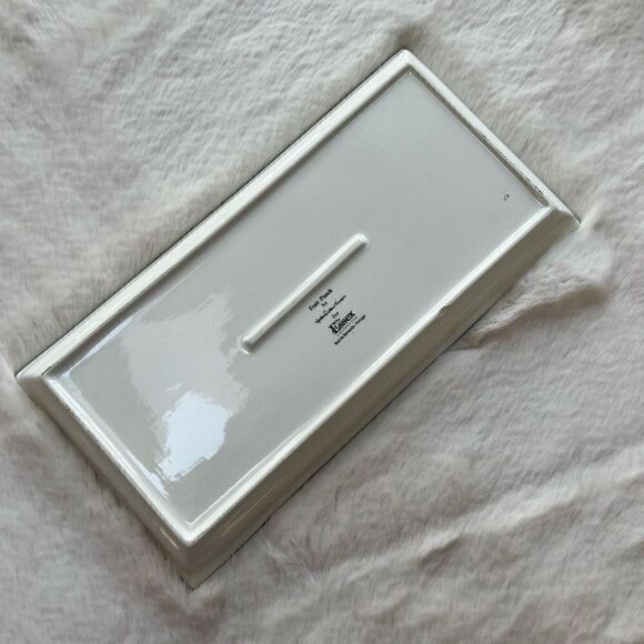 NEW Essex Collection Ceramic Rectangular Serving Tray Fruit Punch Lemon Design - Picture 2 of 8